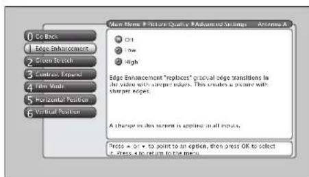 RCA HD50LPW42 - Advanced Settings - 1