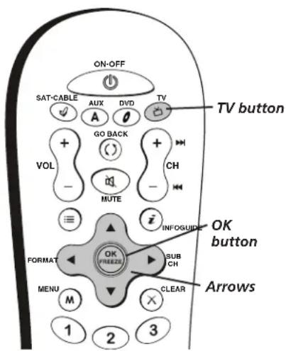 RCA R56WH76 - Put Batteries in the Remote - 1