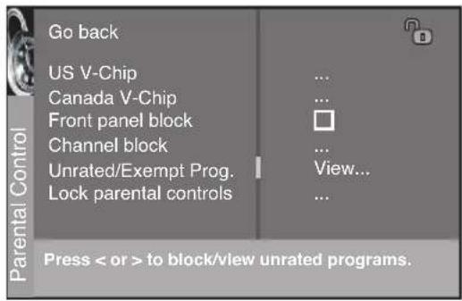 RCA R56WH76 - Blocking Movie Ratings - 1
