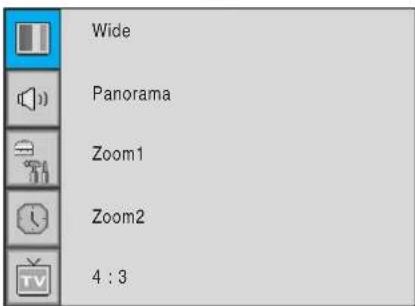 Wide Panorama Zoom1 Zoom2 4 : 3