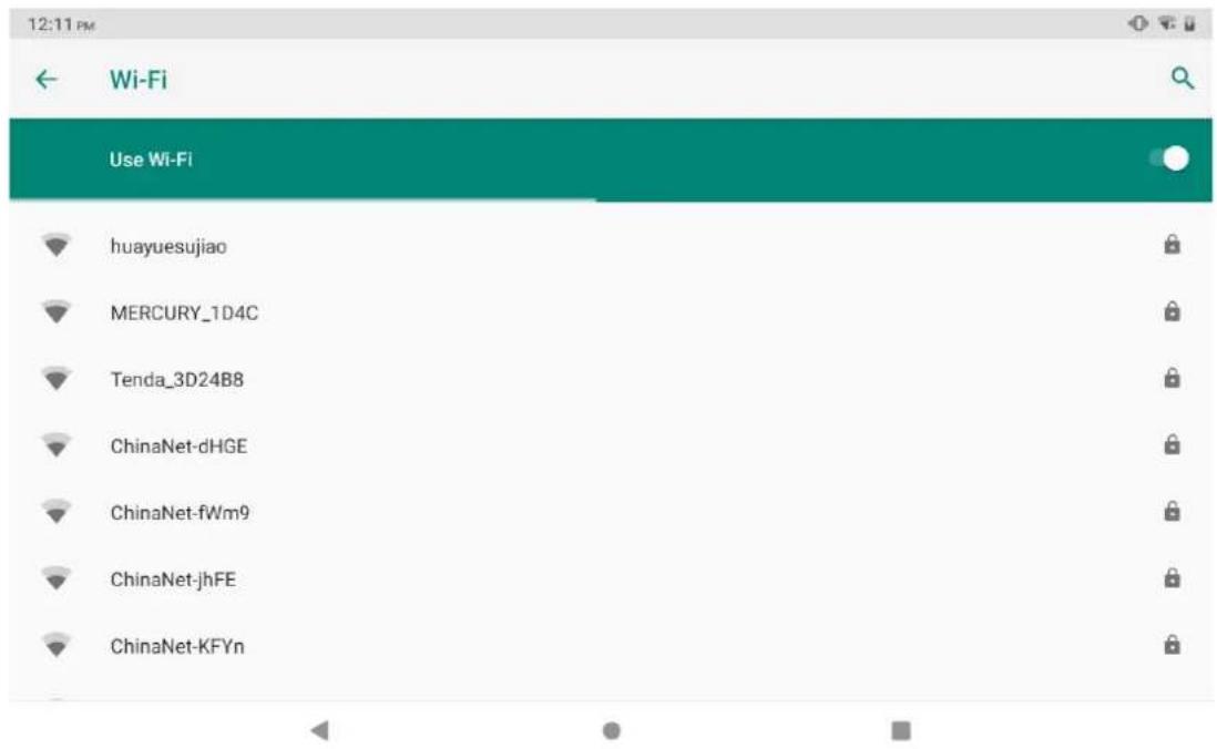 12:11 PM Wi-Fi Use Wi-Fi huayuesujiao MERCURY_1D4C Tenda_3D24B8 ChinaNet-dHGE ChinaNet-fWm9 ChinaNet-jhFE ChinaNet-KFYn