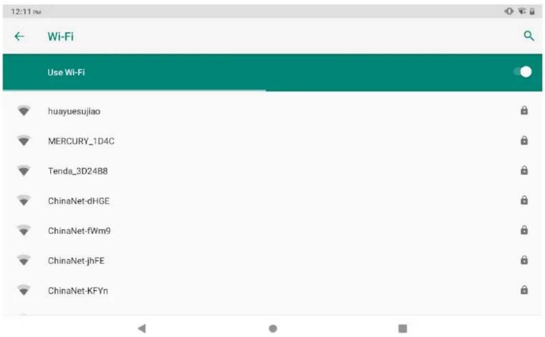 12:11 PM Wi-Fi Use Wi-Fi huayuesujiao MERCURY_1D4C Tenda_3D24B8 ChinaNet-dHGE ChinaNet-fWm9 ChinaNet-jhFE ChinaNet-KFYn