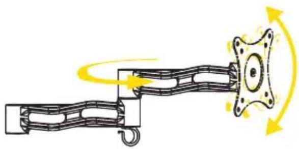 Gabor MD-AD13MB - Monitor Tilt, Swivel, and Roll - 1