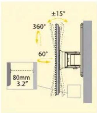 Gabor TSM-1327 - Positioning Installed Wall Mount - 1
