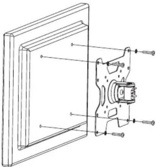 Gabor TSM-1737 - STEP 1: Installing Dual Mounting Bracket On Rear Of Flatscreen - 1