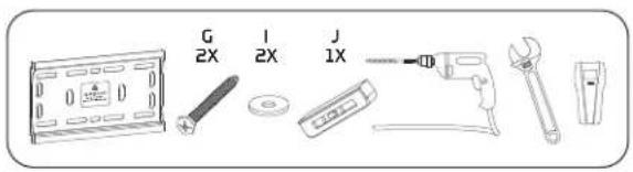 Gabor TM-SS - Attaching the Wall Bracket to Wooden Studs - 1