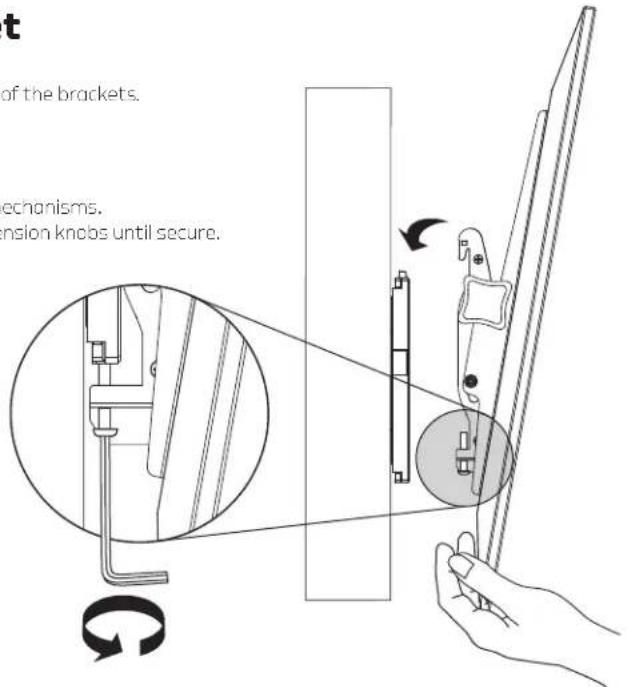 Gabor TM-SS - Mounting the Display on the Wall Bracket - 1