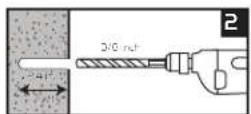 Gabor TM-SS - Attaching the Wall Bracket to Concrete - 2