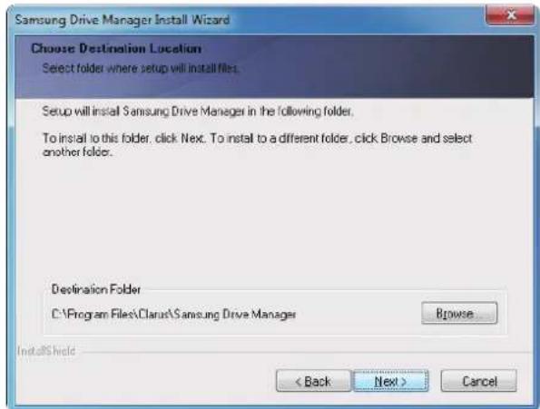 SAMSUNG HX-MTT75DA - Samsung Drive Manager Installation - 5
