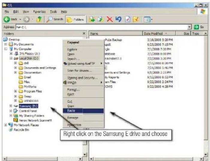 SAMSUNG HX-MTD75DA - Copying / Moving Files - 3
