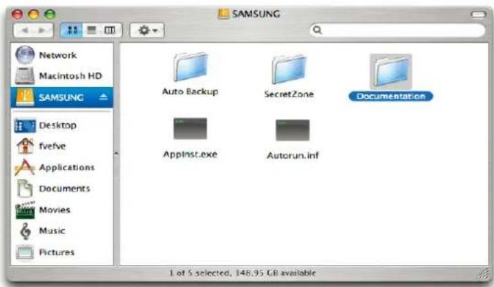 SAMSUNG HX-MU040DC - ● Figure 6. Macintosh Folders - 1