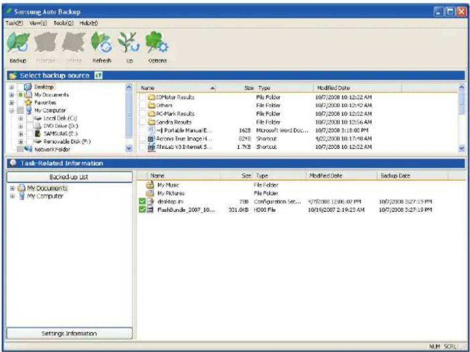 SAMSUNG HX-MU040DC - Data Backup using Samsung Auto Backup - 7