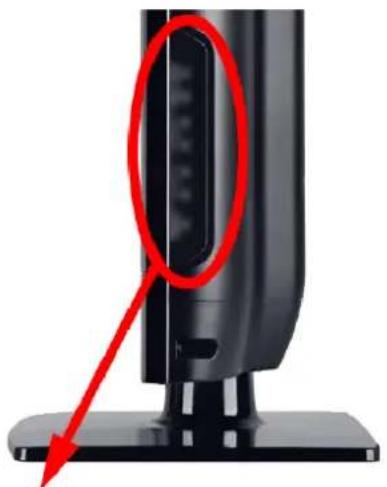 Sceptre X460BV-FHD - Side Control Buttons - 1