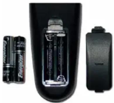 Sceptre X270PV-FHD - Installing Batteries to the Remote Control - 1