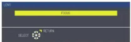 LENS FOCUS SELECT RETURN