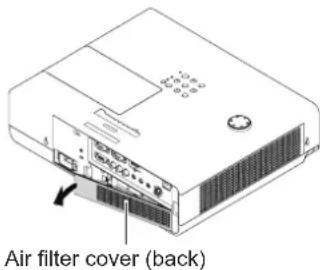 Air filter cover (back)
