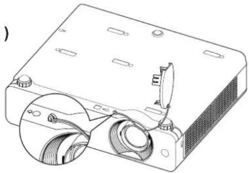 PANASONIC PT-VW431DU - Attaching the Lens Cap - 2