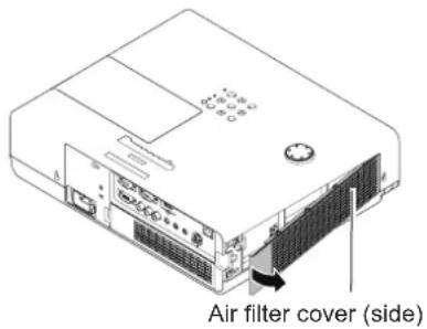 Air filter cover (side)