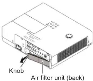 Knob Air filter unit (back)
