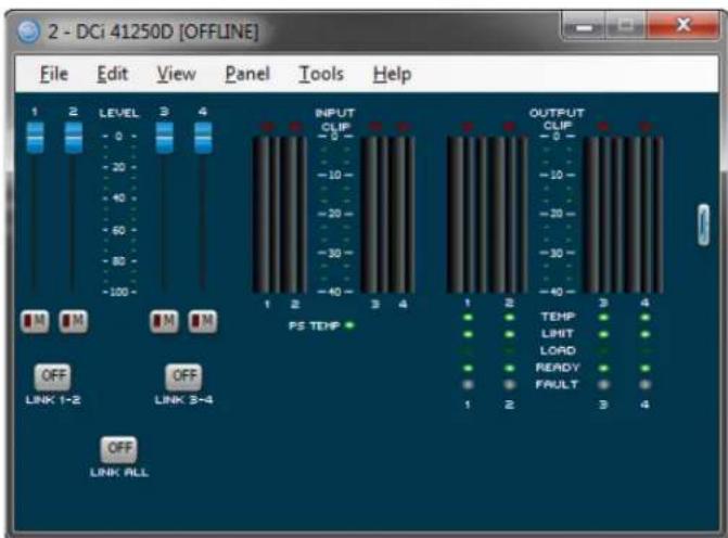 CROWN DriveCore Install DCi 8|600DA - Channel Levels and Mutes - 1
