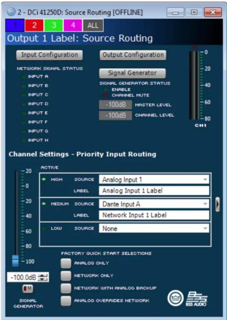 CROWN DriveCore Install DCi 8|600DA - Input Signal Router - 1