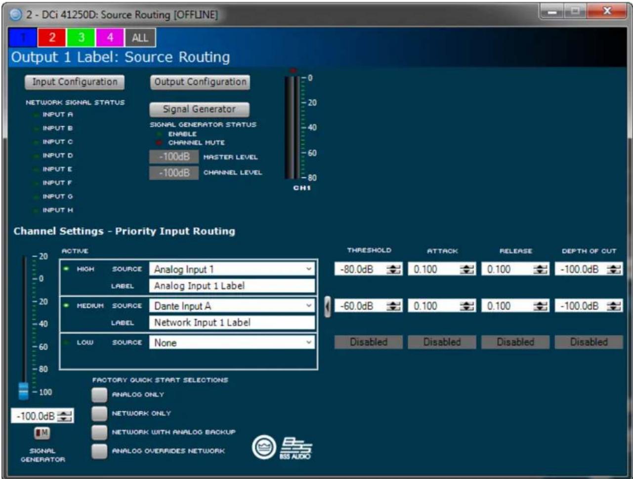 CROWN DriveCore Install DCi 4|1250DA - Source Routing/Configuration - 1