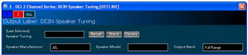 CROWN DriveCore Install 4|2400N - Speaker Tuning Panel - 1