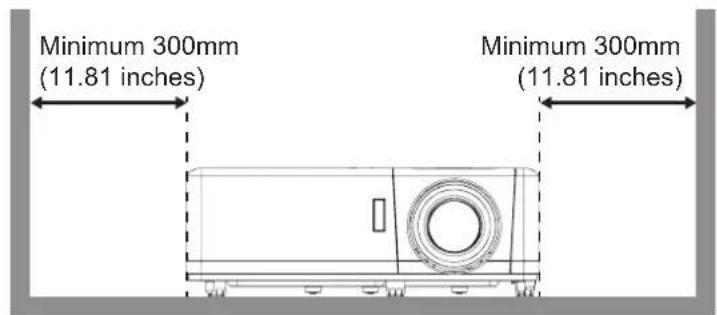 Minimum 300mm (11.81 inches) Minimum 300mm (11.81 inches)