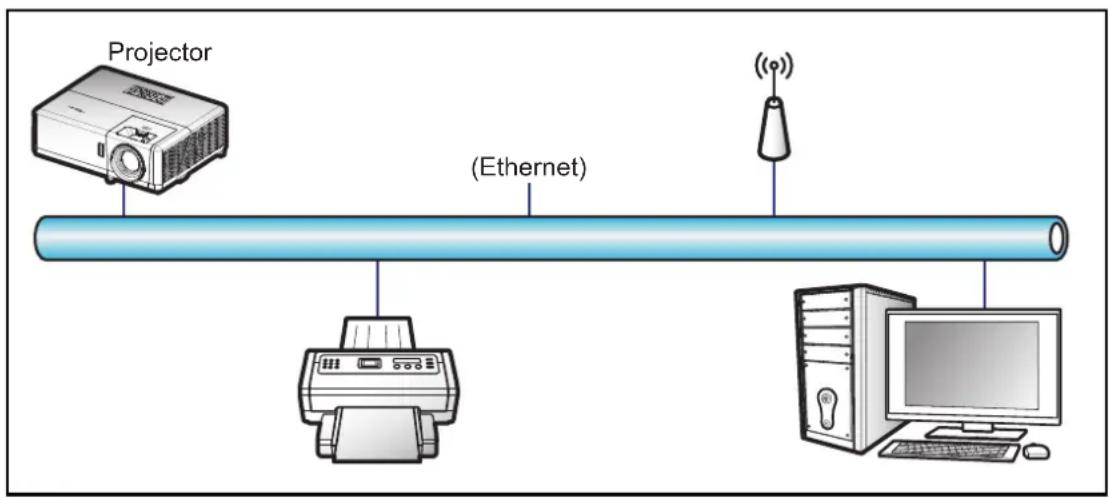 Projector (Ethernet) ((*)