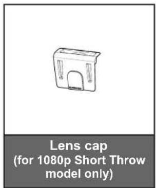 Lens cap (for 1080p Short Throw model only)