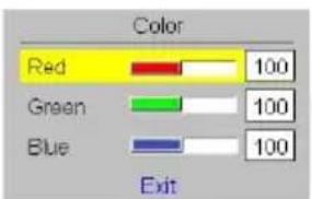 Color Red 100 Green 100 Blue 100 Exit