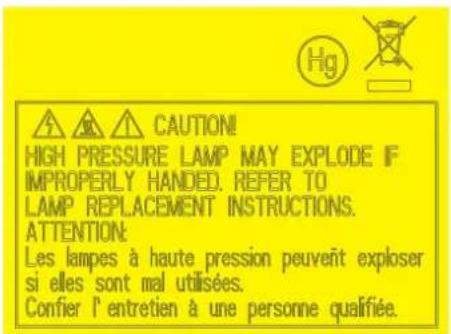 OPTOMA 4K500 - Replacing the lamp - 2