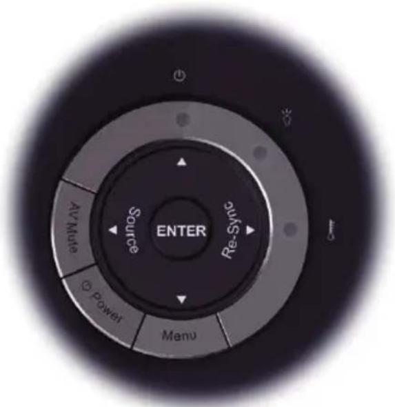 ENTER Source Re-Sync Air Mode Power Menu