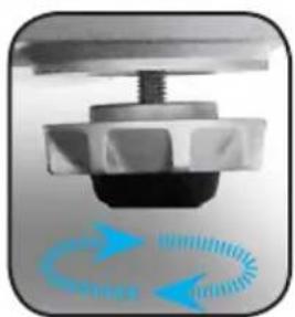 OPTOMA TX783L - Adjusting the Projector's Height - 2