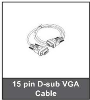 15 pin D-sub VGA Cable