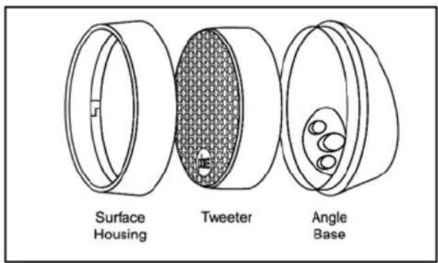 Surface Housing Tweeter Angle Base