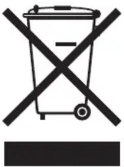 Prohibition sign showing a trash bin crossed with a diagonal line, indicating no waste or discharge.