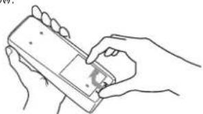VIEWSONIC VPW4200 - Open the battery cover. - 1