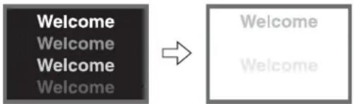 VIEWSONIC VPW4200 - Image retention characteristics of a plasma display - 1