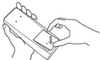 VIEWSONIC VPW4200 - Close the battery cover. - 1