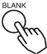 VIEWSONIC PB650 - Press the BLANK button - 1