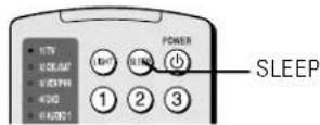TOSHIBA 56MX195 - To cancel the sleep timer: - 1