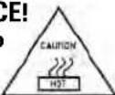 TOSHIBA 56MX195 - CAUTION: HOT SURFACE! - 1