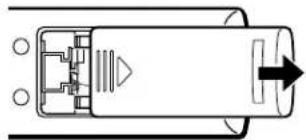 TOSHIBA 56MX195 - To install the remote control batteries: - 1