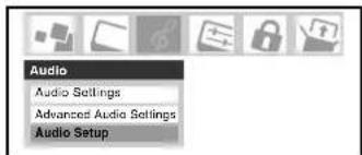 Audio Audio Settings Advanced Audio Settings Audio Setup