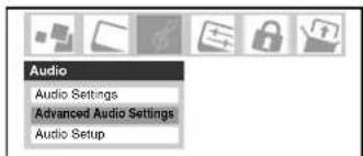 Audio Audio Settings Advanced Audio Settings Audio Setup