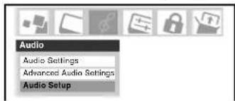 Audio Audio Settings Advanced Audio Settings Audio Setup