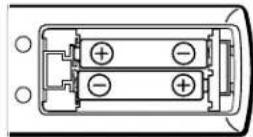 TOSHIBA 56MX195 - To install the remote control batteries: - 2