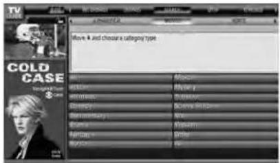 COLD CASE Movie 4 and choose a category type.