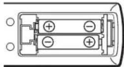 TOSHIBA 62MX195 - To install the remote control batteries: - 2